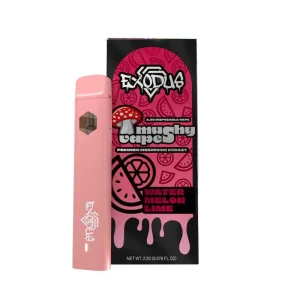 Exodus Mushy Vapes disposable with mushroom extract, featuring a sleek and compact design.