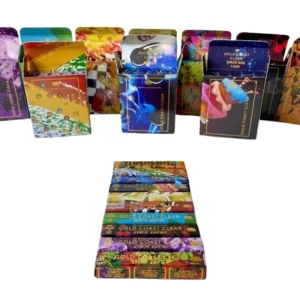 Gold Coast Clear Exotic Edition Cartridges featuring sleek packaging, exotic strain options, and 85% THC lab-tested distillate for a premium vaping experience.