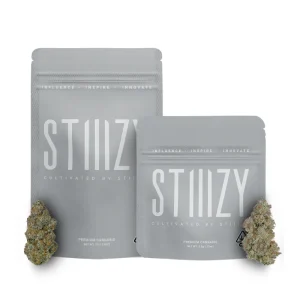 STIIIZY Grey Label packaging showcasing a sleek and modern design for top-tier cannabis products.