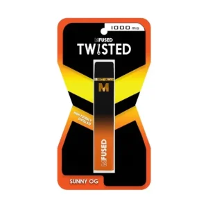 TWISTED Disposable Vape in Sunny OG flavor, a sleek device designed for convenience and premium vaping experience.
